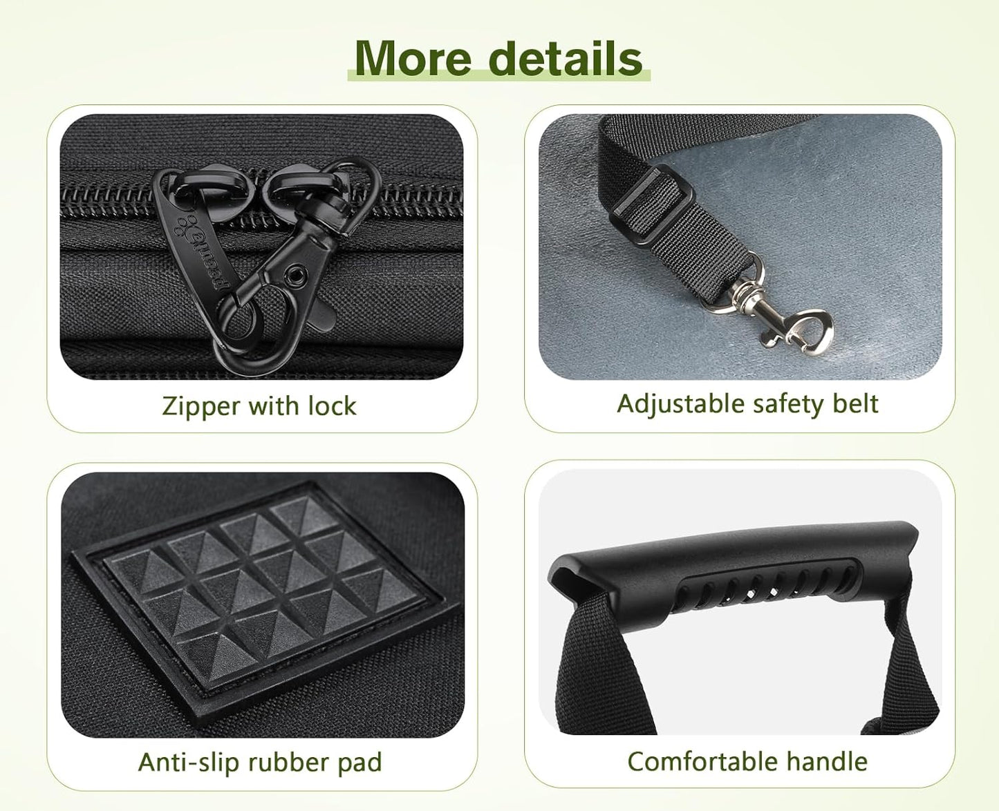 Dog Carrier Backpack Expandable, Pet Backpack Carrier for Small Dogs & Cats up to 18 Lbs, Waterproof & Breathable Mesh Design, Ideal for Hiking, Travel, Camping, and Outdoor Adventures Black