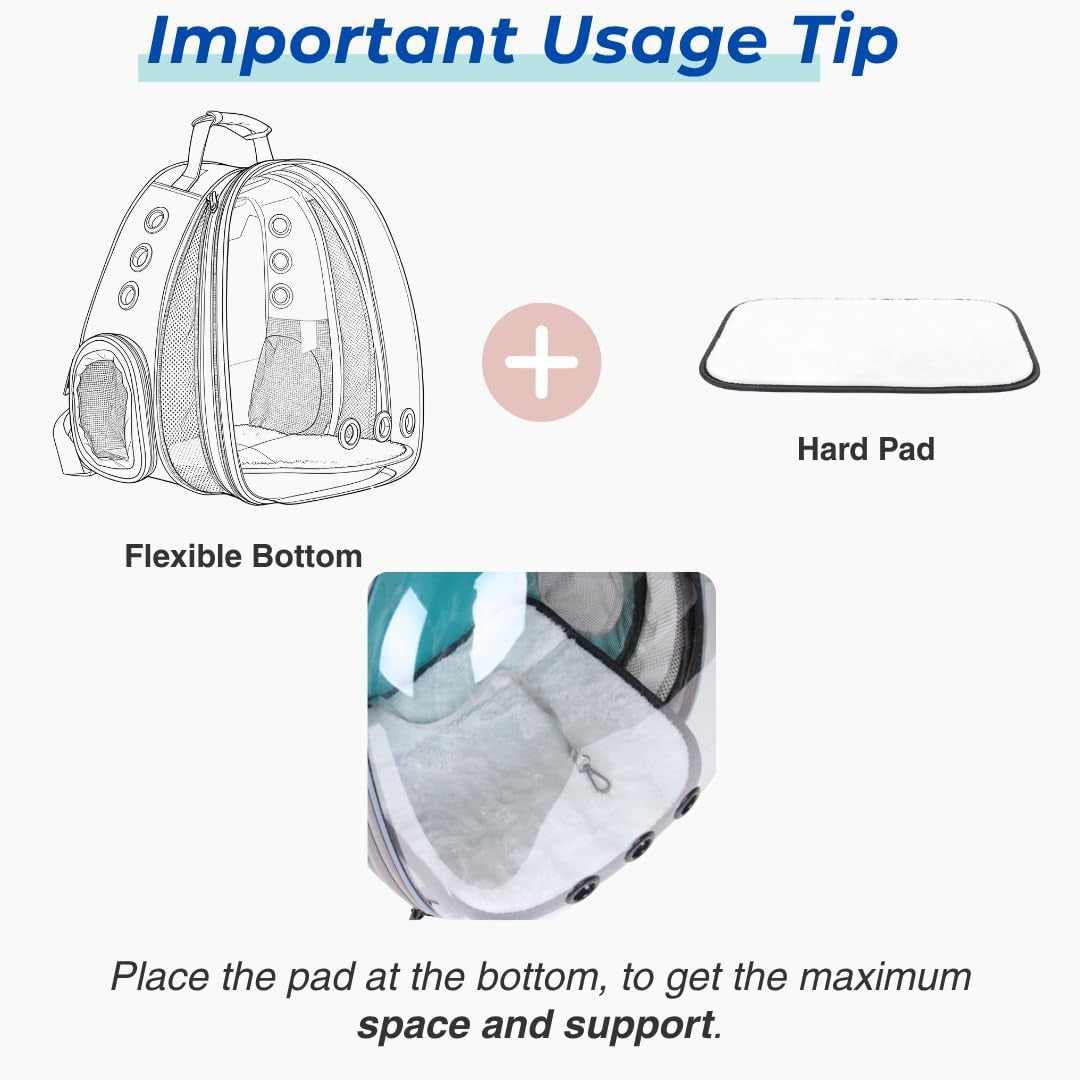 Expandable Cat Backpack Carrier for Large Cats & Small Dogs - Airline Approved Pet Bubble Backpack with Dual-Side Expansion, Perfect for Travel, Hiking & Outdoor Adventures, up to 16Lbs