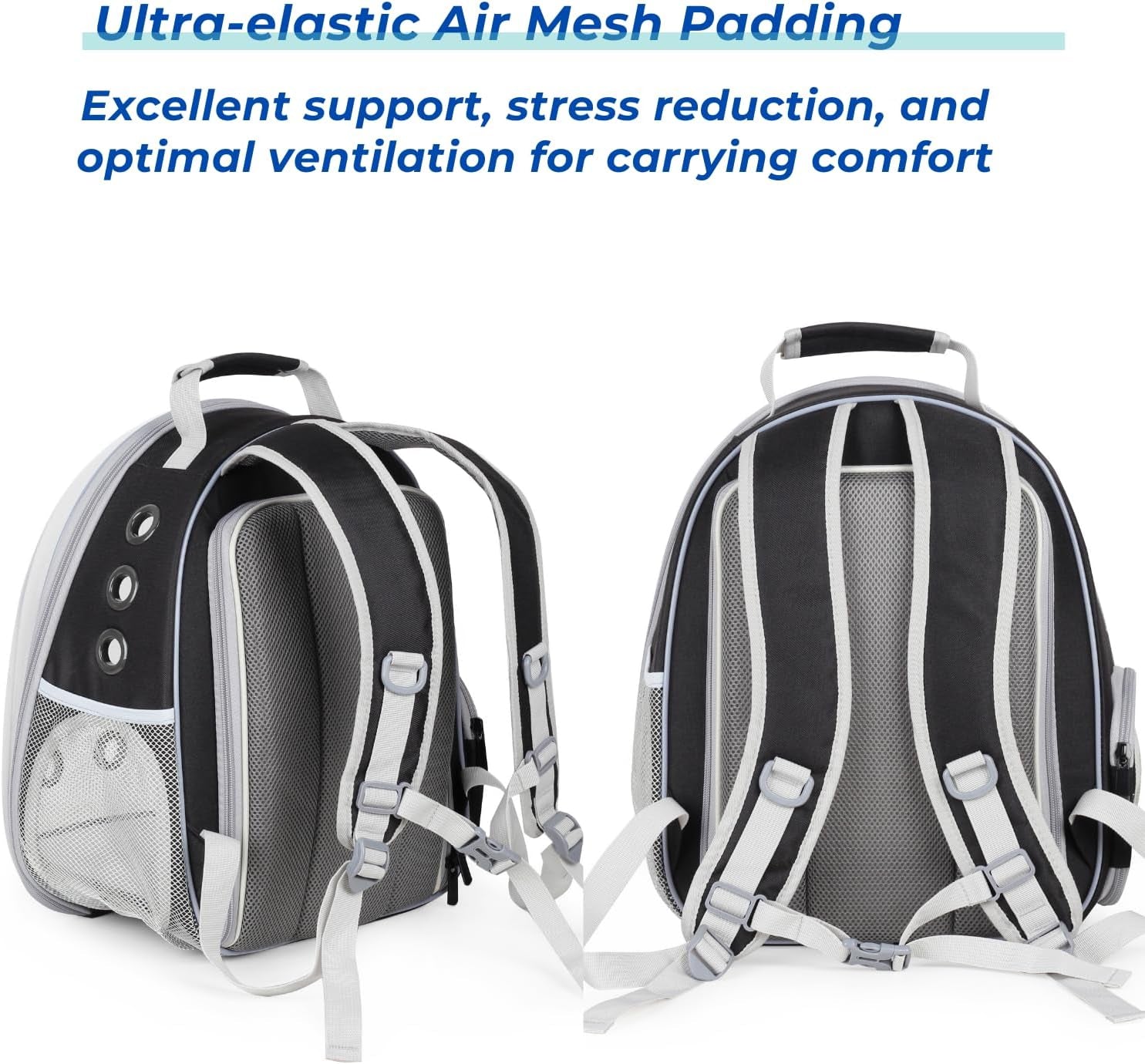 Expandable Cat Backpack Carrier for Large Cats & Small Dogs - Airline Approved Pet Bubble Backpack with Dual-Side Expansion, Perfect for Travel, Hiking & Outdoor Adventures, up to 16Lbs